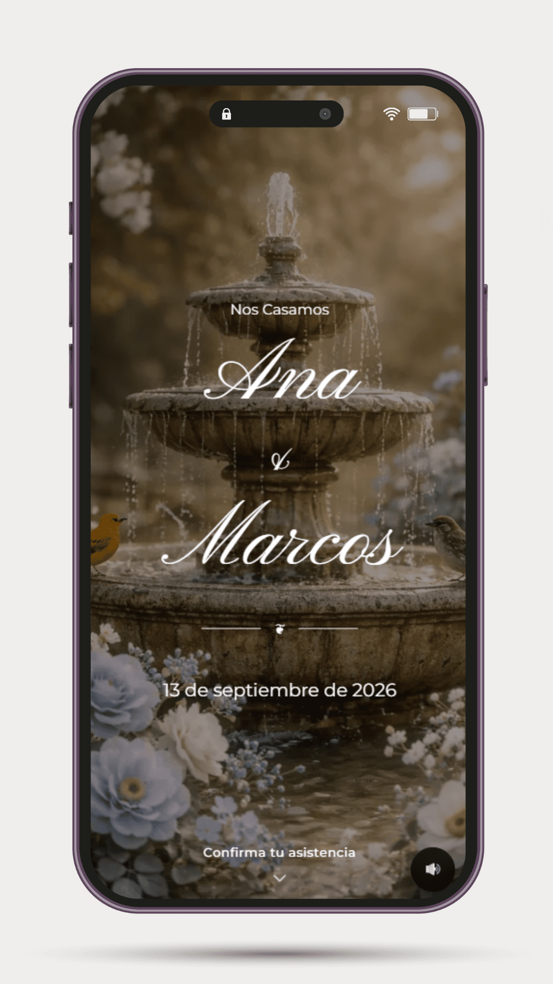 Invitación digital boda