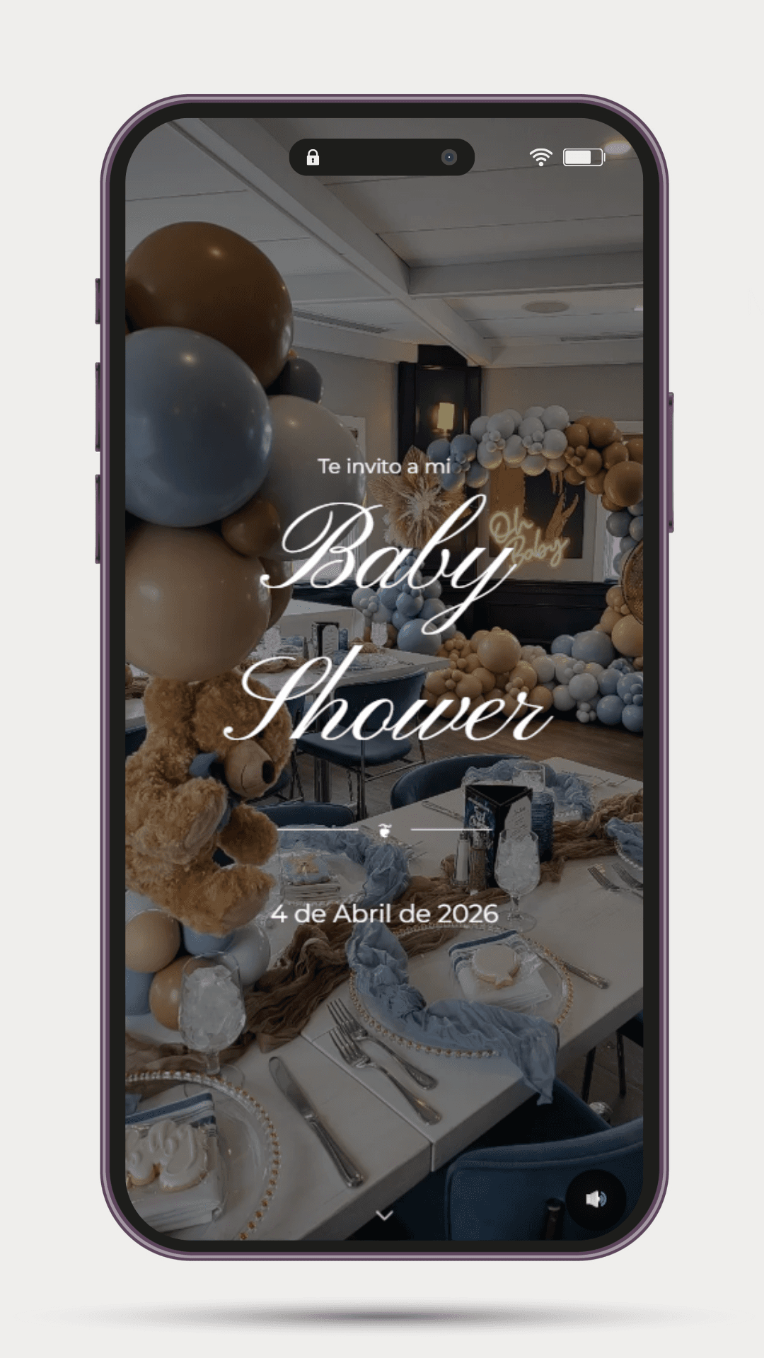 Invitación digital baby shower