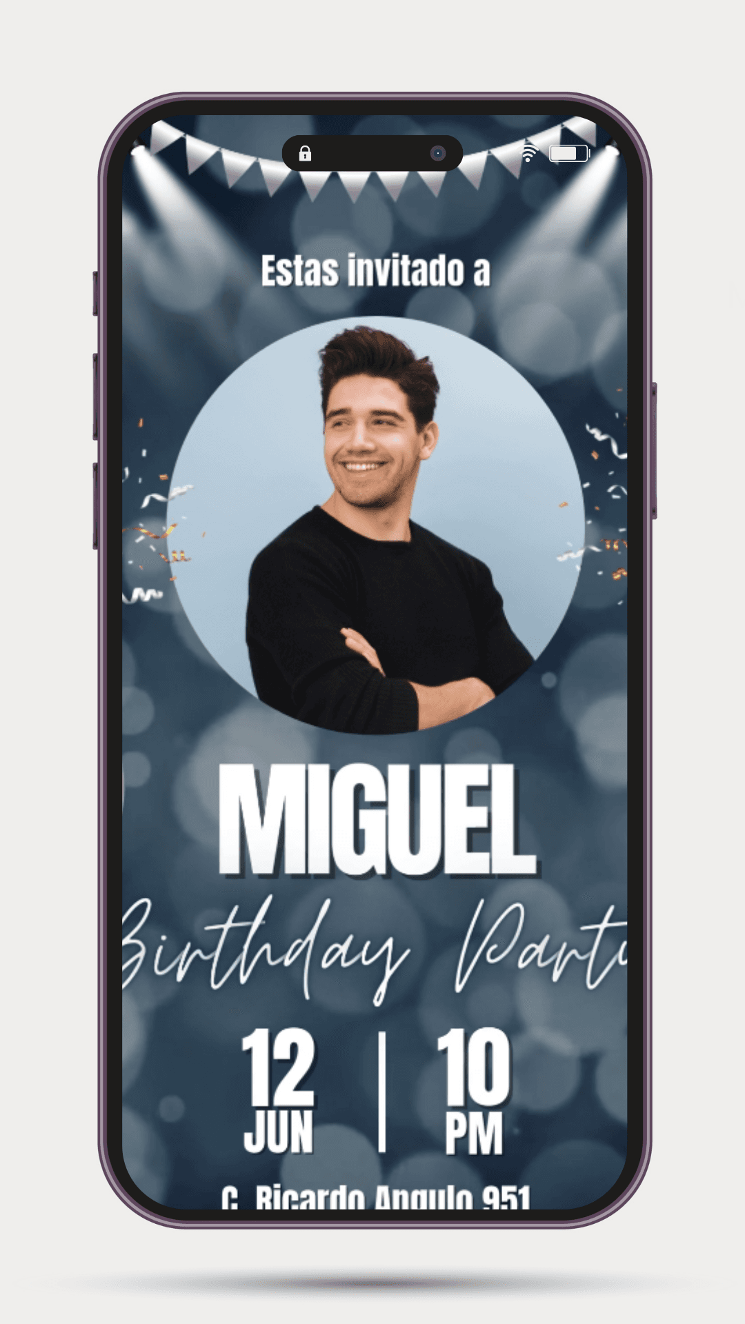 Invitación digital cumpleaños